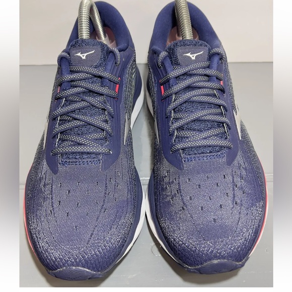 Mizuno Wave Sky 5 Womens Size 8M Running Shoes Peacoat/Red 411329.PCPC Worn 1X! - Picture 2 of 16